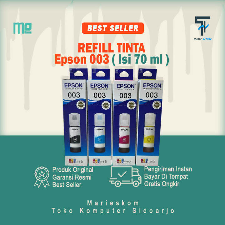 Refill Tinta Epson Ml Original Black Cyan Magenta Yellow