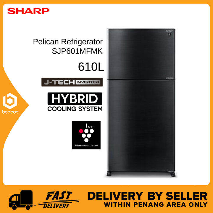 Sharp SJP601MFMK 610L Pelican Refrigerator J Tech Inverter