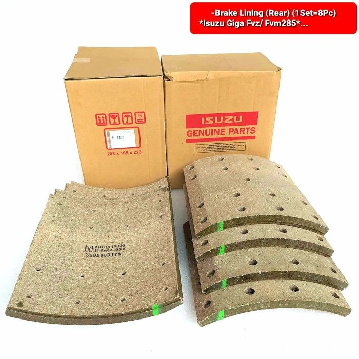 Brake Lining Belakang Kampas Rem Belakang Isuzu Giga Fvz Fvm