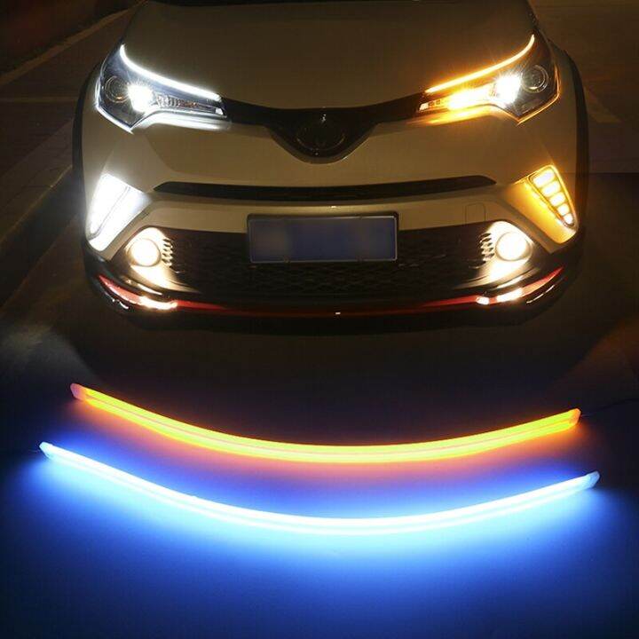 Led Drl Car Daytime Running Lights Flexible Strip For Toyota Rav Land