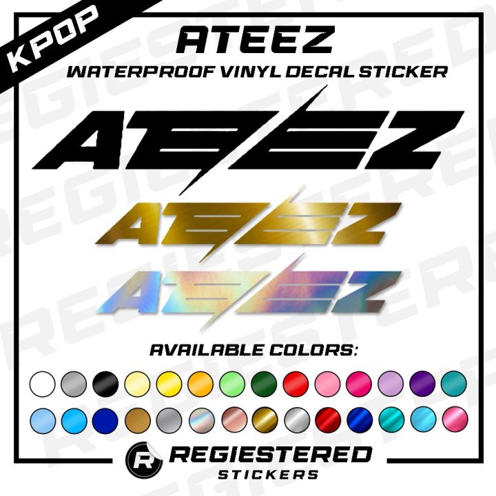 Kpop Ateez Logo Vinyl Decal Sticker Waterproof Lazada Ph