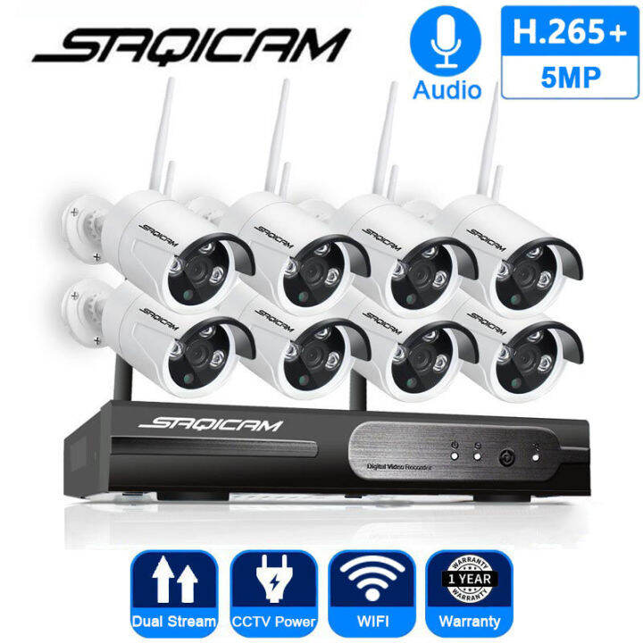 Saqicam Mp P Hd Channel Wireless Cctv Package Diy Kit Wifi