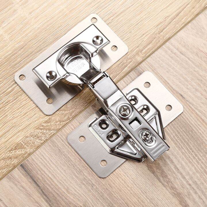 Stainless Steel Cabinet Door Hinge Repair Plate Fixed Plate Cabinet