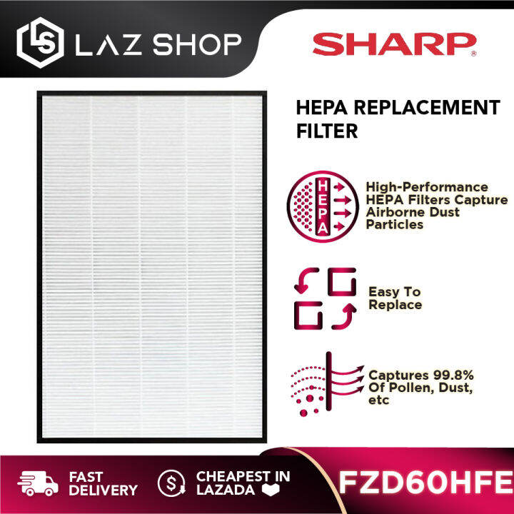 Sharp HEPA Replacement Filter FZD60HFE For Air Purifier KCD60E Lazada