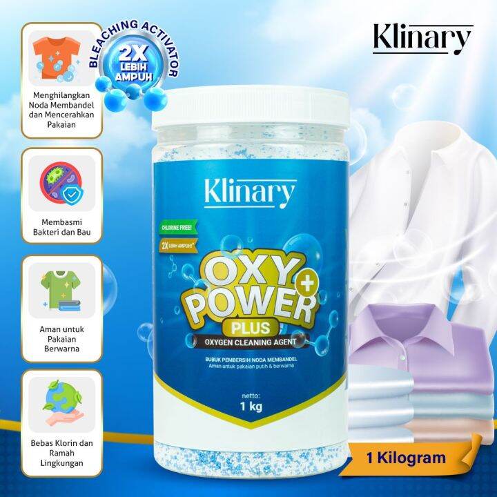 KLINARY OXY POWER PLUS Penghilang Noda Pencerah Warna Pakaian 1 KG