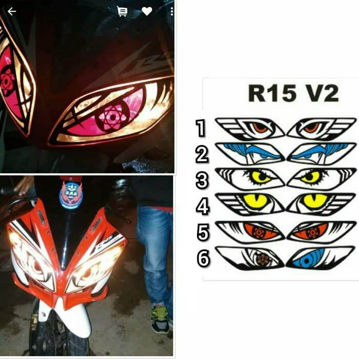 Stiker Sticker Mata Elang Lampu Motor R V Lazada Indonesia