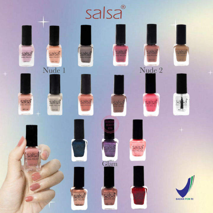 Salsa Nail Polish Ml Nude Nude Glam Kutek Tahan Lama Cat