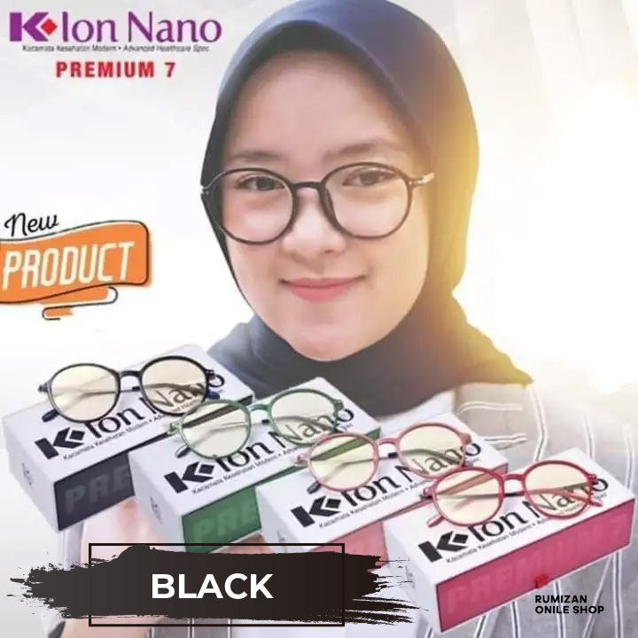 Bisa Cod Kacamata K Ion Nano Kion Nano Premium Black Resmi Klink