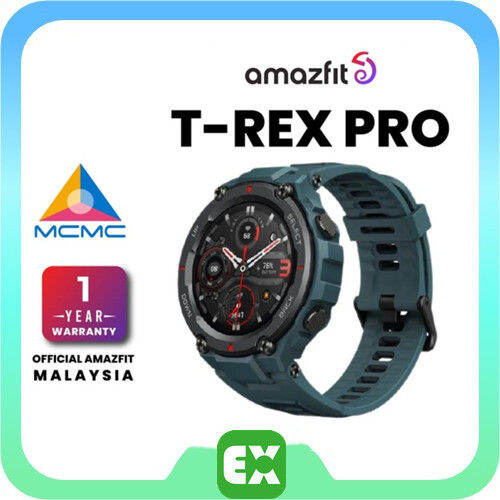 Amazfit T Rex Pro Smartwatch Fitness Watch With Amoled Screen Gps