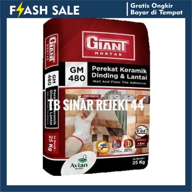 GIANT MORTAR 480 Semen Perekat Keramik Diatas Keramik Granite X MU480