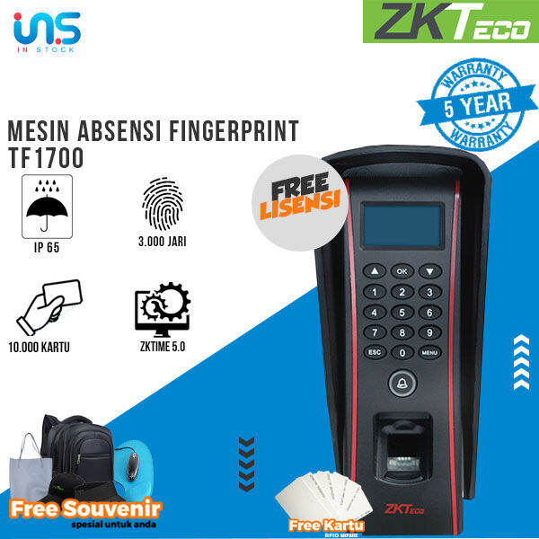 Mesin Absensi Fingerprint Dan Akses Kontrol Zkteco Tf Ip Lazada