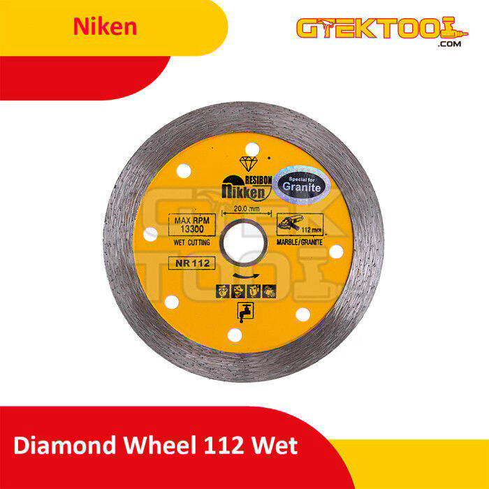 Niken Diamond Wheel Wet Mata Potong Keramik Granit Basah Mm