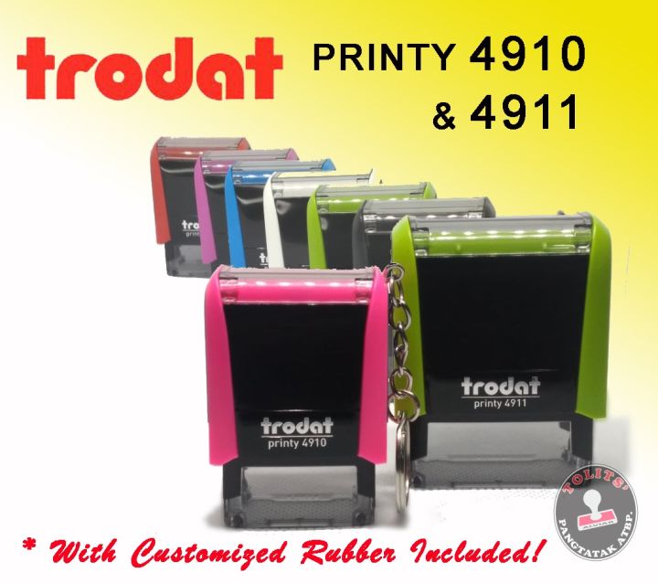 Trodat Printer 4910 Self Inking Stamp With Customized Rubber Lazada PH