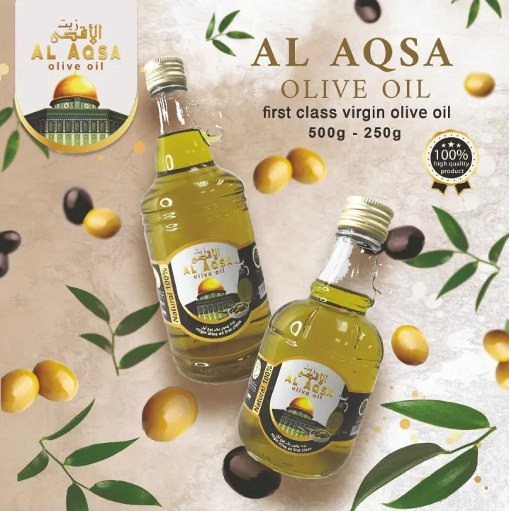 Halal Palestine Al Aqsa Olive Oil First Class Virgin Olive Oil