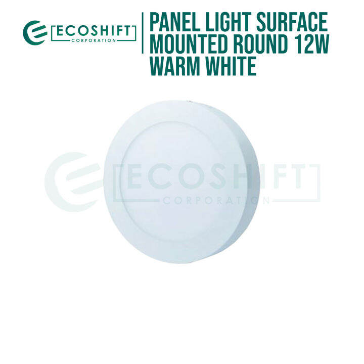 Ecoshift W Surface Mounted Round Led Panel Light Warm White Lazada Ph