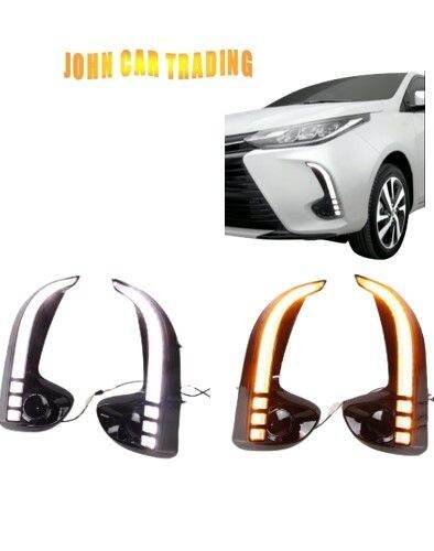 Toyota Vios Yaris 2020 2021 LED Daylight Daytime Running Lights DRL