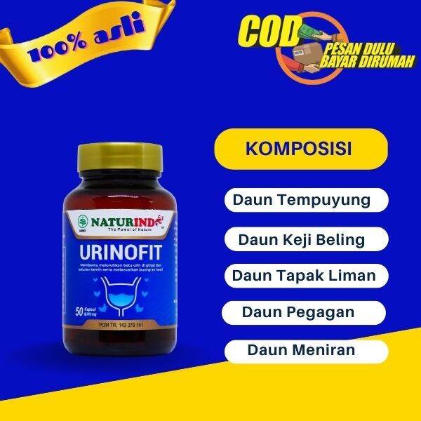 Urinofit Kapsul Original Obat Herbal Batu Ginjal Gangguan Pada