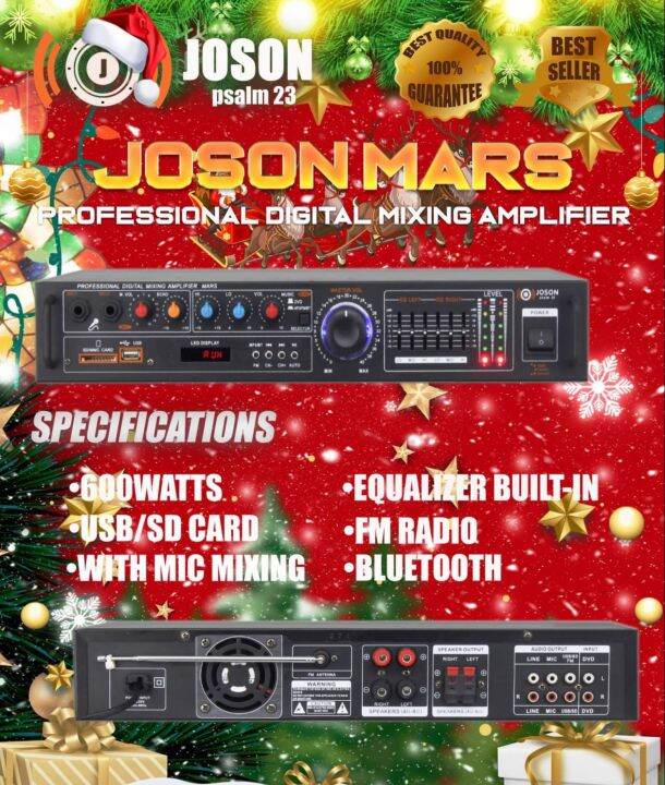 Joson Mars Professional Amplifier With Equalizer Wx Joson Mars