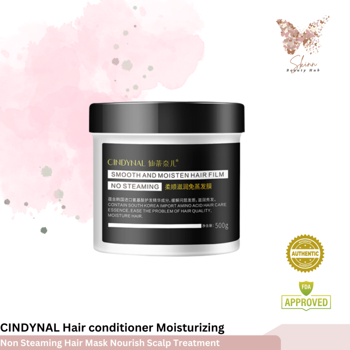 Authentic Cindynal Hair Conditioner Moisturizing Smooth Non Steaming