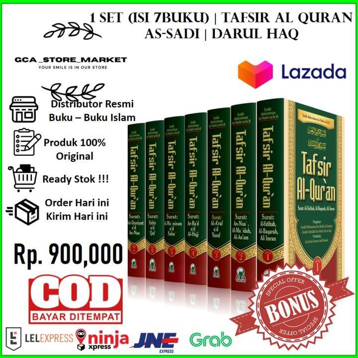 Alquran Tafsir Assadi Tafsir Alquran As Sadi Set Jilid Hc Darul