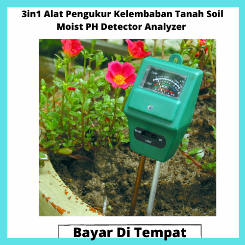 In Alat Pengukur Kelembaban Tanah Soil Moist Ph Detector Analyzer