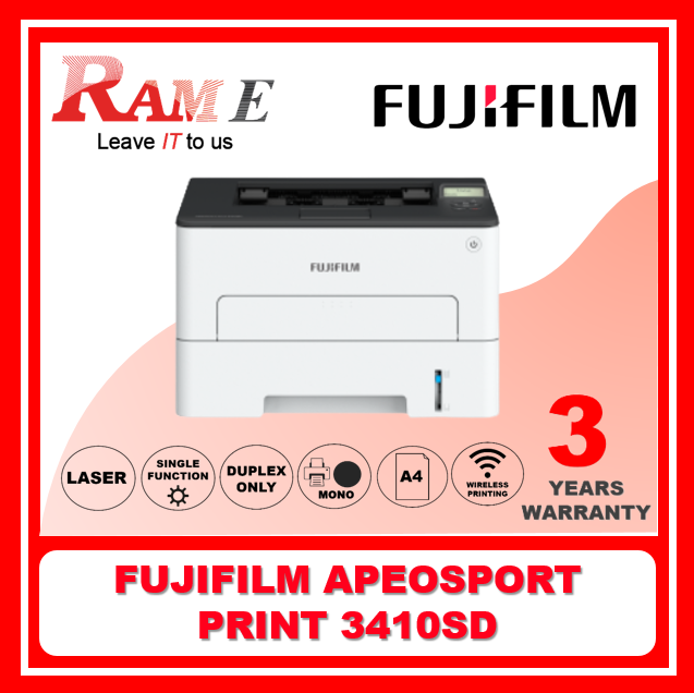 Fujifilm ApeosPort Print 3410SD A4 Monochrome Printer Lazada Singapore