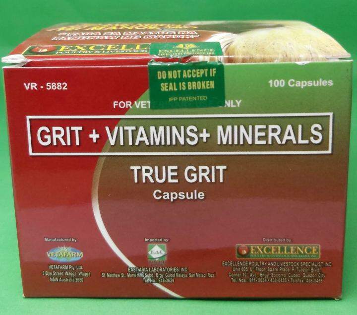 Fc Reyes Agrivet Capsule True Grit For Gamefowl Para Sa Manok