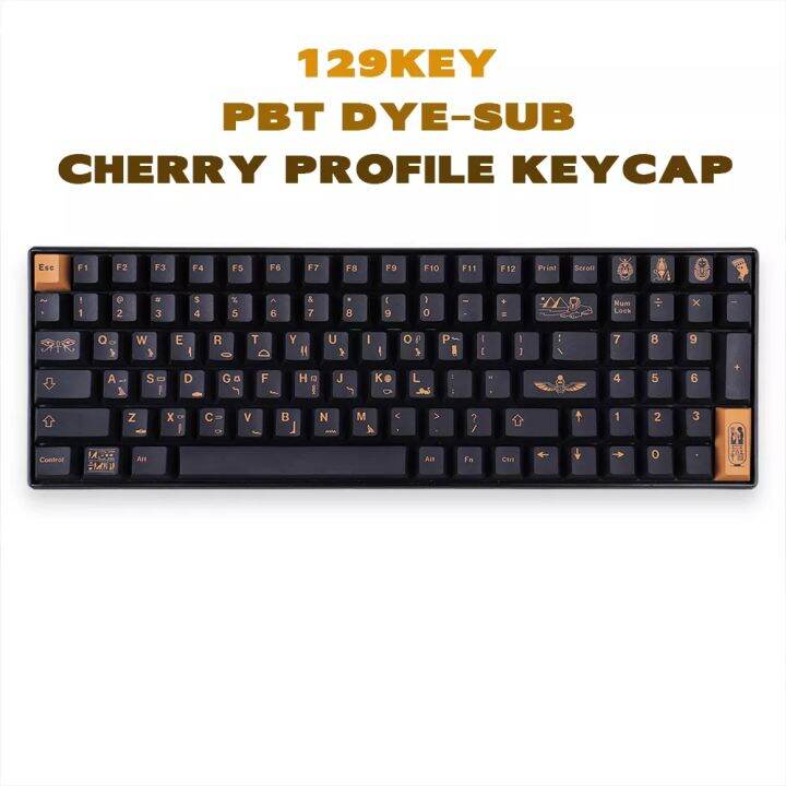 Gmk Pharaoh Keycap Keys Cherry Profile Pbt Five Sided Dye Sub