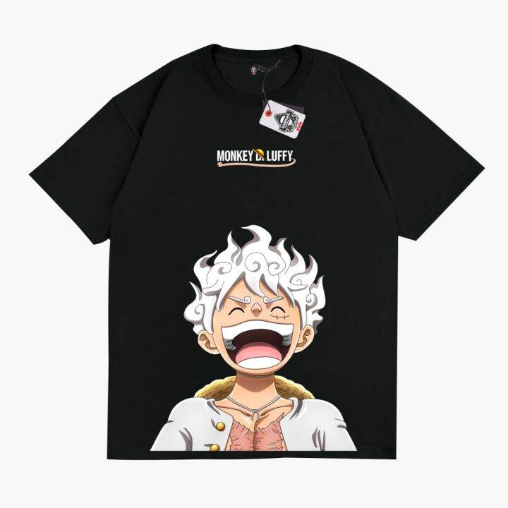 Karimake Kaos T Shirt One Piece Monkey D Luffy Laugh Kaos Anime Lazada