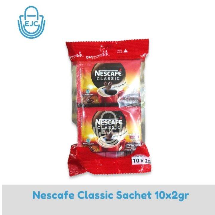 Nescafe Classic Sachet Renceng Kopi Bubuk 10x2gr Lazada Indonesia