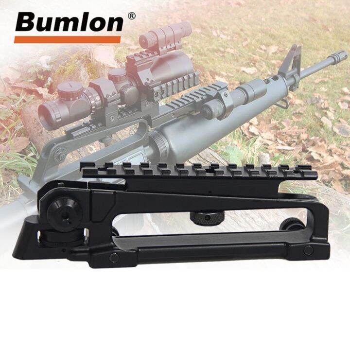 AR15 Metal Detachable Black Carry Handle Dual Apertures A2 Rear Sight