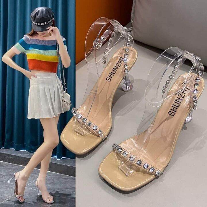 Biggest Sale Korean Fashion Heeled Sandals For Women Fdj Lazada Ph