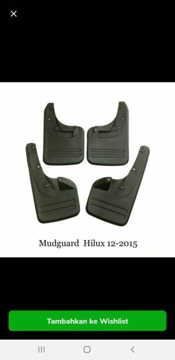 Mud Guard Karpet Lumpur Toyota Hilux Lazada Indonesia