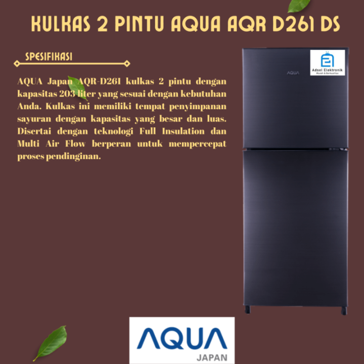 Kulkas Pintu Aqua Aqr D Ds Lazada Indonesia