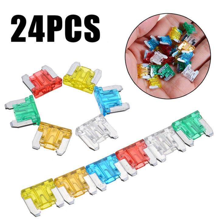 KPL 24pcs New Micro Mini Blade Fuses Assorted Kit Car Auto Truck SUV