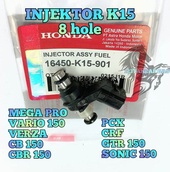 INJEKTOR HONDA AHM K15 8 HOLE KUALITAS ASLI ORIGINAL HONDA AHM PRESISI