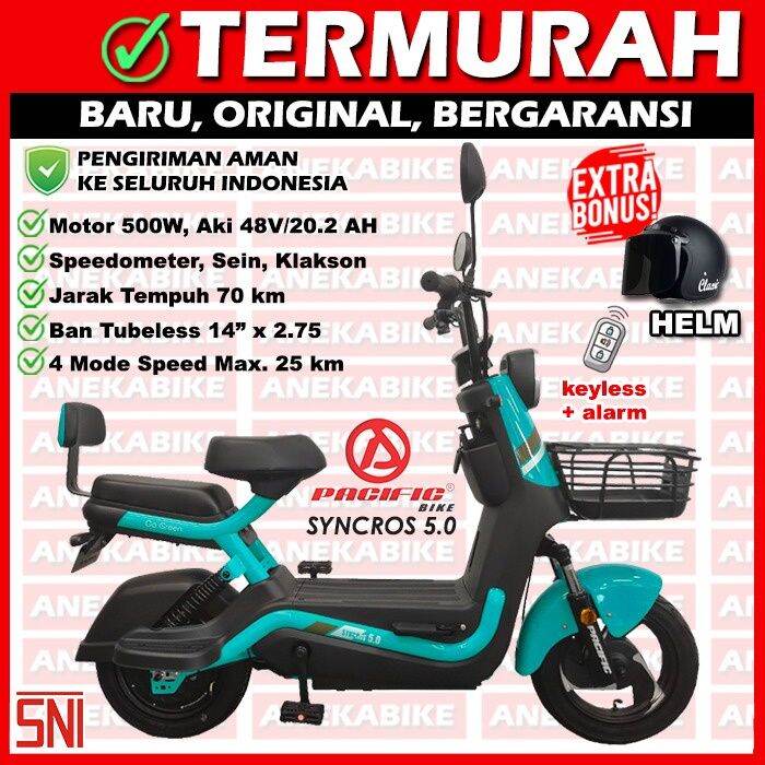 Promo Awal Tahun New Sepeda Listrik E Bike Pacific Syncros