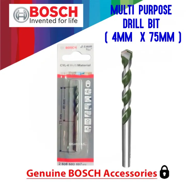 Bosch CYL 4 Multi Purpose Drill Bit 4mm X 75mm 2 608 680 697