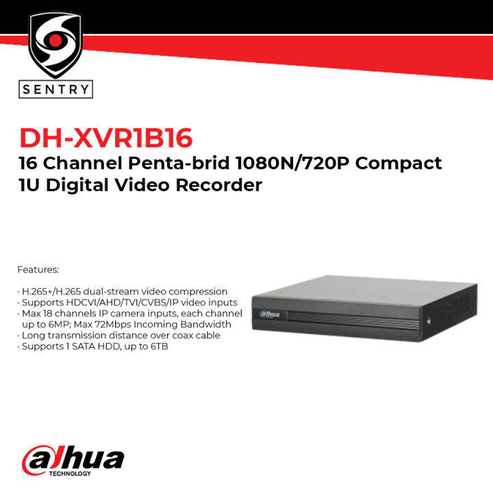 Dahua Dh Xvr B I Us Channel Penta Brid N P Compact U