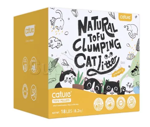 Cature Natural Tofu Clumping Cat Litter Milk Tofu Pellets 20L 8 2kg