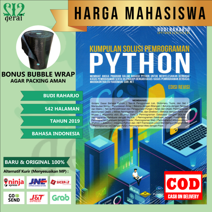 BUKU KUMPULAN SOLUSI PEMROGRAMAN PYTHON BUDI RAHARJO Lazada Indonesia