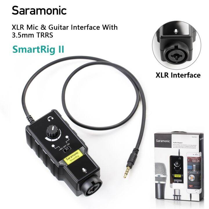 Saramonic Smartrig Ii Professional Mic Guitar Interface Preamplifier