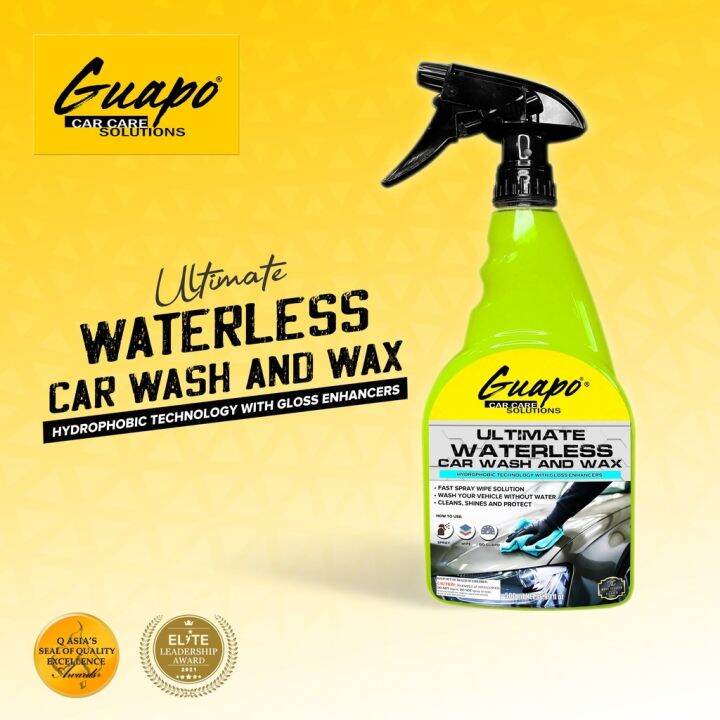 Guapo Car Care Solutions Ultimate Waterless Car Wash Wax Waterless