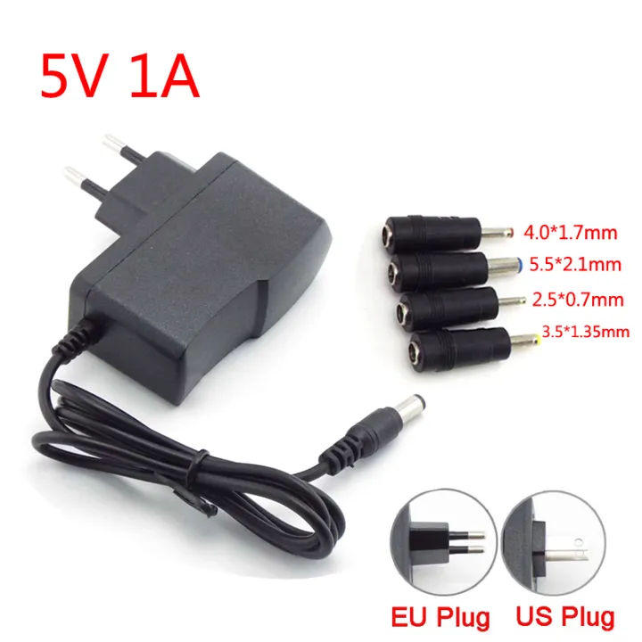 AC DC Adapter DC 5V 1A AC 100 240V Converter Power Supply Charger 5 5