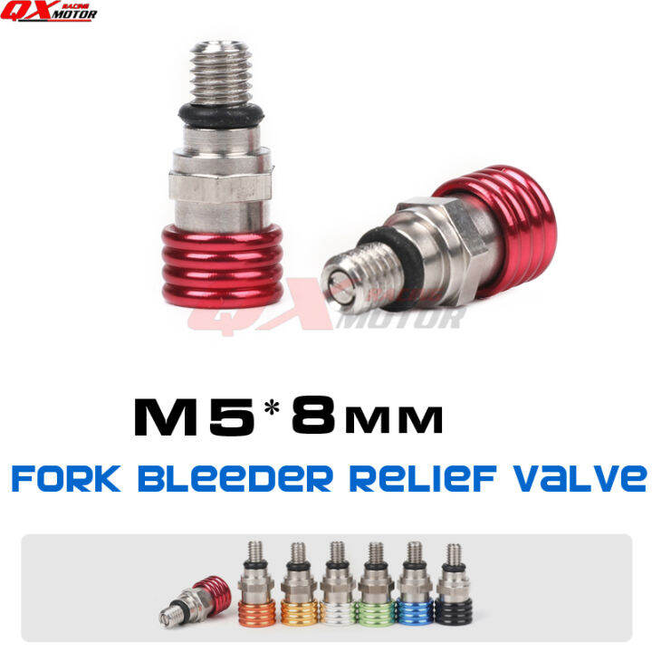 M5 Fork Air Bleeder Relief Valve For CRF YZ YZF WRF KLXKXF RMZ DRZ Kayo