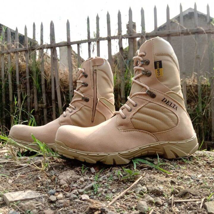 Sepatu Pdl Delta Pria Wanita Safety Boots Tactical Boots Suede Cordura