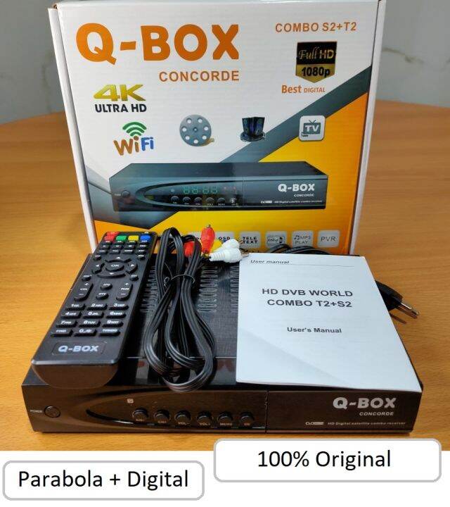 Receiver STB Q BOX SET TOP BOX DIGITAL COMBO DVB S2 T2 SUPER HD