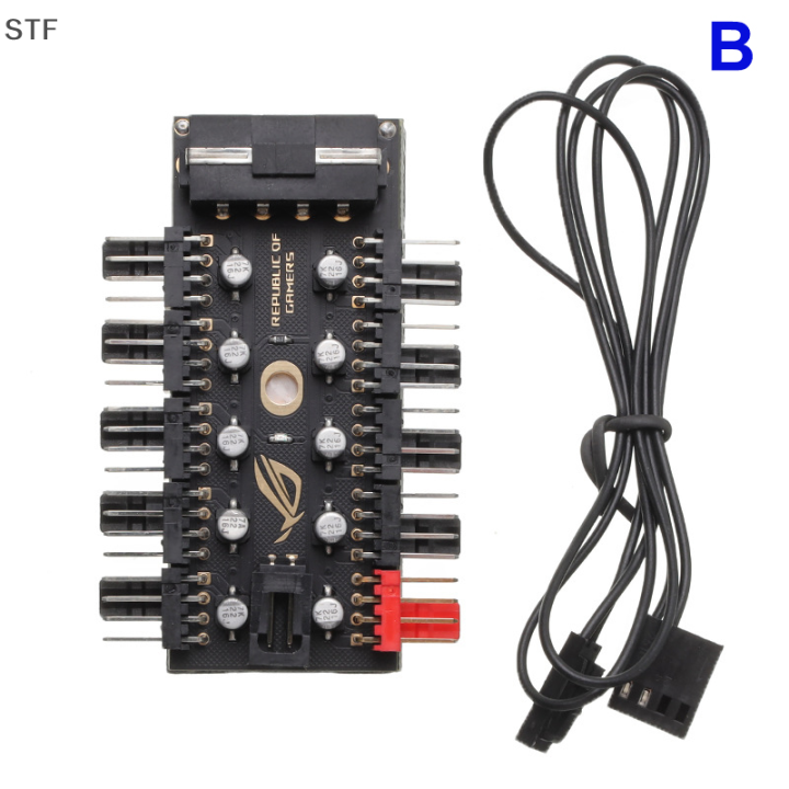 Stf Cooler Hub Pin Cooling Fans Hub Splitter Cable Pwm Cooler