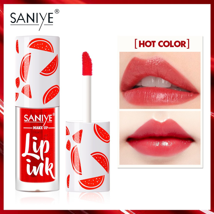 SANIYE Liptint 3 Colors Liquid Lipstick Long Lasting Waterproof Lip