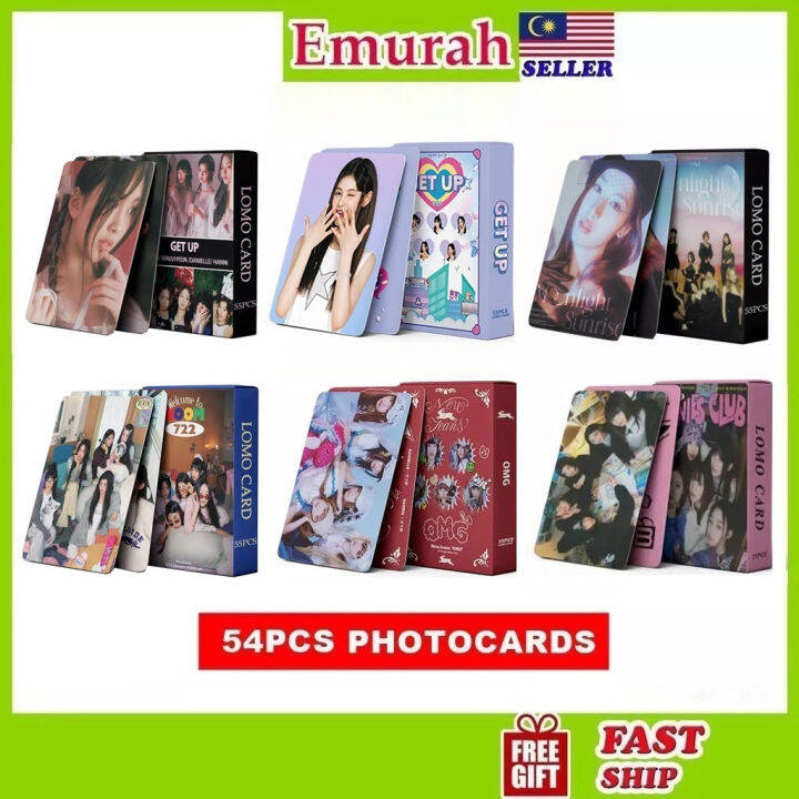 NEW JEANS PHOTOCARD 54pcs Lomo KPOP Photocards GET UP Super Shy Poster